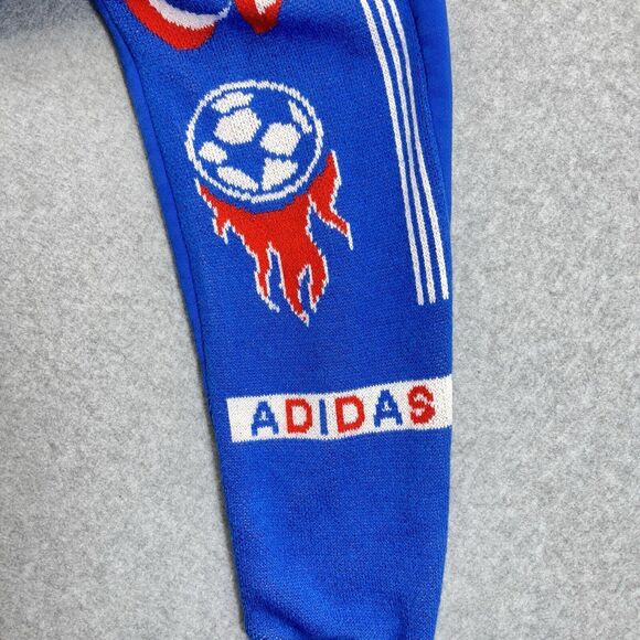 Adidas Originals Real Scarf Hoodie Blue Adult Medium M Pullover Knit ED7008 READ - Picture 7 of 12